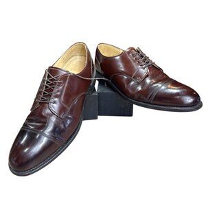 Stafford Men's Dress Shoes Brown Leather Cap Toe Oxford Sz 12 B/AA. USA Made